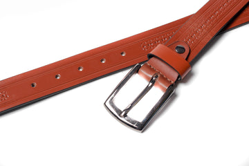 Men's Array Leather Belt Tan